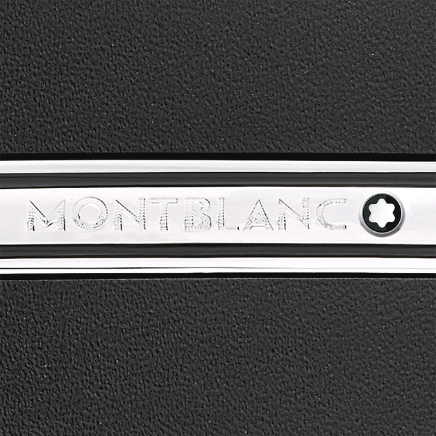 Black 30 mm leather belt - 3