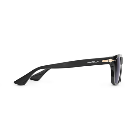 Rectangular Sunglasses with Black Coloured Acetate Frame