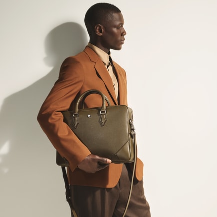 Medium Briefcase in Grain Leather