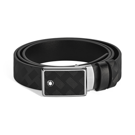 Marquetry Plate 35 mm Reversible Belt in Extreme Leather