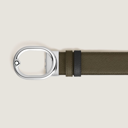 L'Ovale 35&nbsp;mm Reversible Belt in Sartorial Leather