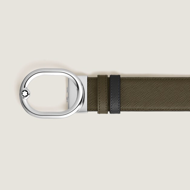 L'Ovale 35&nbsp;mm Reversible Belt in Sartorial Leather - 3