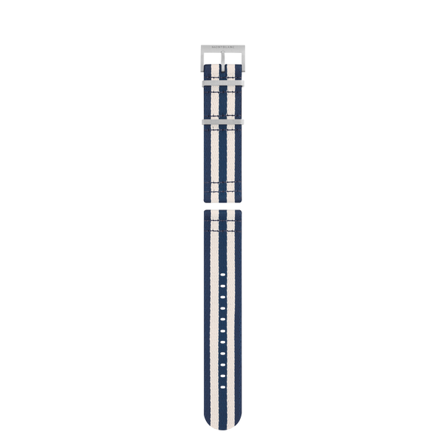 Correa de nylon azul y blanco - 1
