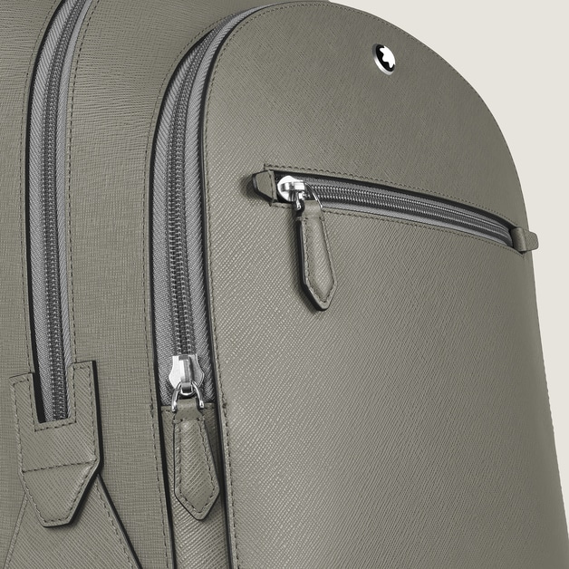 Sac à Dos Moyen Modèle avec 3 Compartiments en Cuir Sartorial - 3