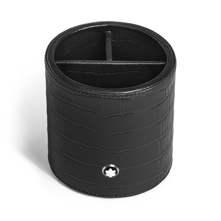 Pen Holder in Croco-Embossed Leather