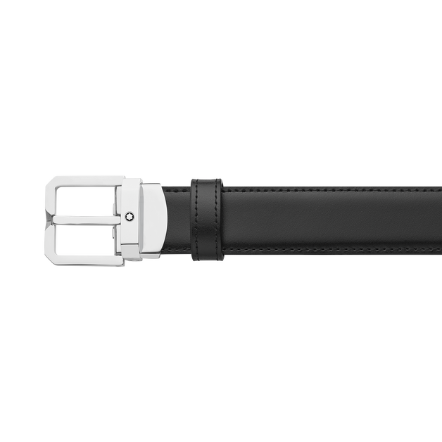 Ceinture réversible de 30 mm en cuir noir/marron - 5
