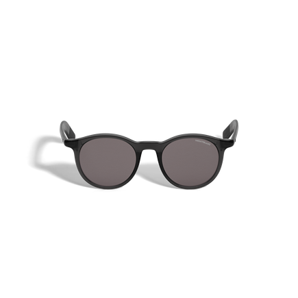 Round Sunglasses with Black injected Acetate Frame 