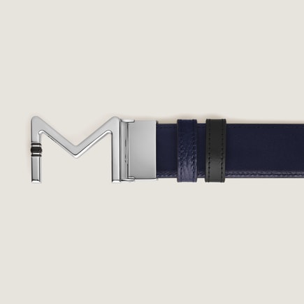 Meisterst&uuml;ck Buckle Midnight Blue/Black 35&nbsp;mm Reversible Leather Belt