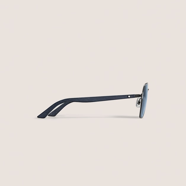 Squared Sunglasses with Black Metal Frame - 2