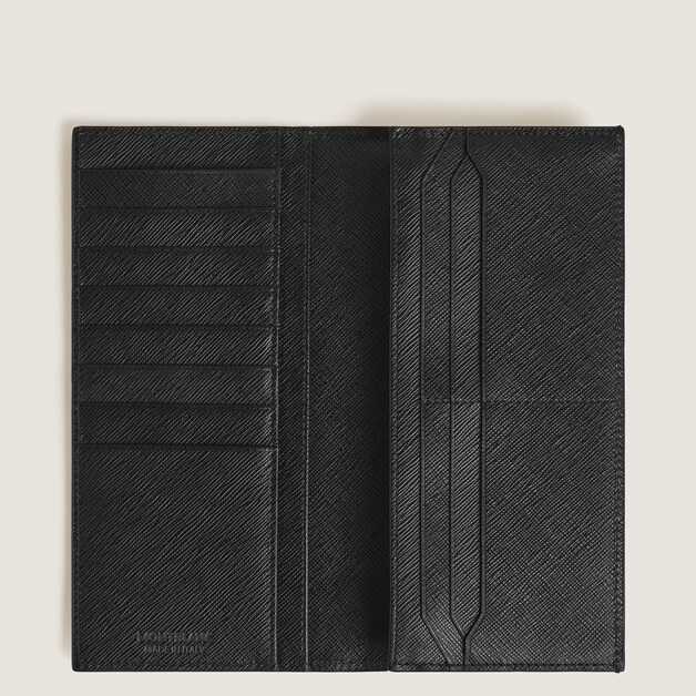 Portefeuille Long 14cc Zippé en Cuir Sartorial - 5