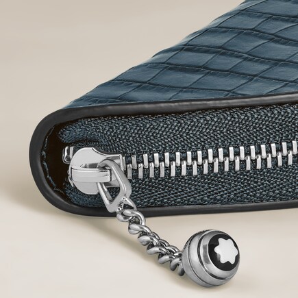 1-Pen Pouch in Croco-Embossed Leather