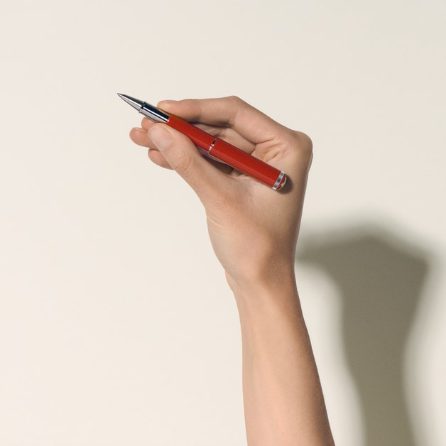 Montblanc Heritage Rouge et Noir "Baby" Special Edition Coral-Coloured Rollerball - 2