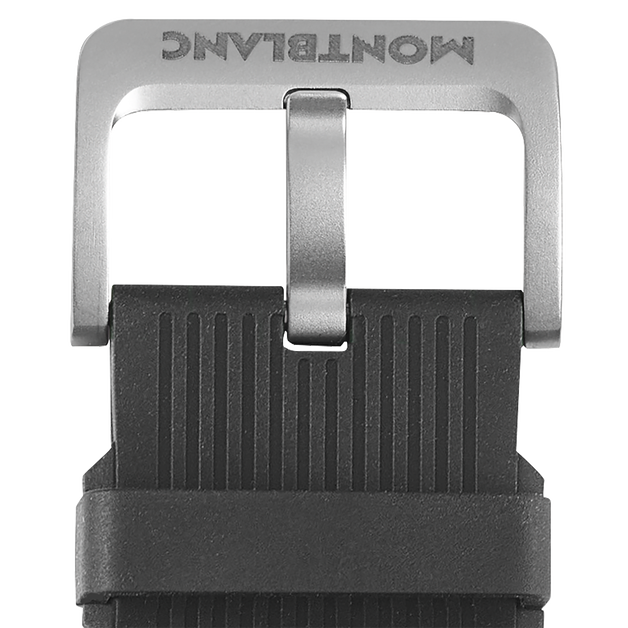 Striped Black Rubber Strap - 2