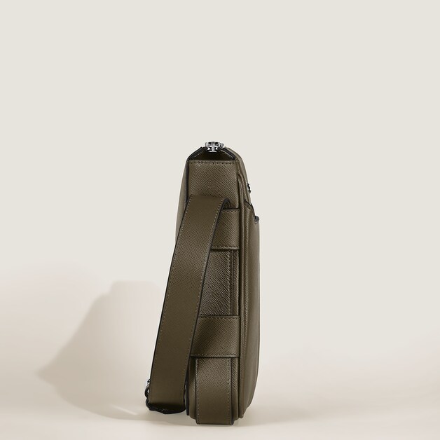 Vertical Belt Messenger Bag in Sartorial Leather - 5