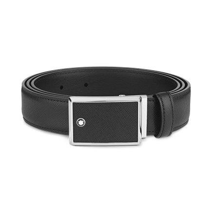 Black 30 mm leather belt