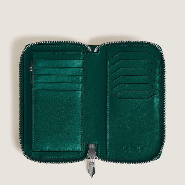 Portefeuille Continental Moyen 12cc Zipp&eacute; en Cuir Soft - 4