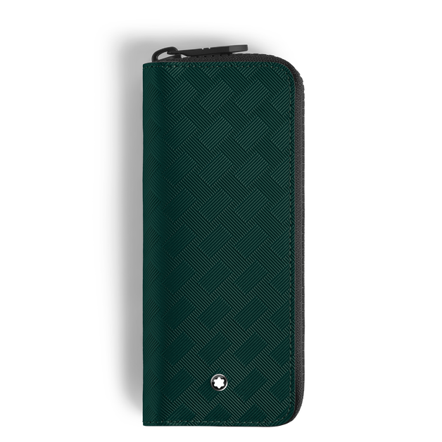 Estuche para 2 Artículos de Escritura con Cremallera de Piel Extreme - 1