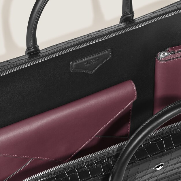 Business Organizer aus Leder mit Krokoprägung - 4