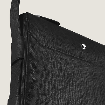 Vertical Belt Messenger Bag in Sartorial Leather