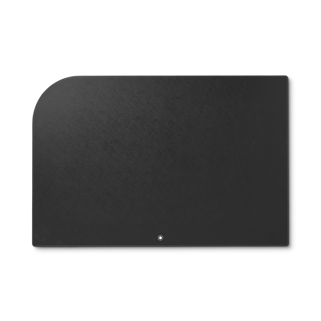 Black leather desk pad - 1