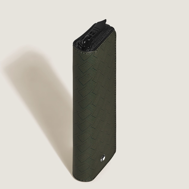 1-Pen Pouch with zip in Extreme Leather - 4