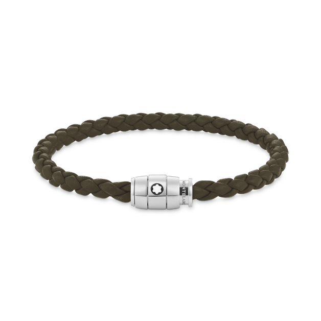 Pulsera mediana, piel suave, caqui - 1