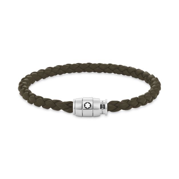 Bracelet Medium, Soft Leather, Khaki - 1