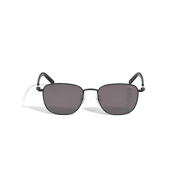 Gafas de sol cuadradas con montura metálica negra - 1
