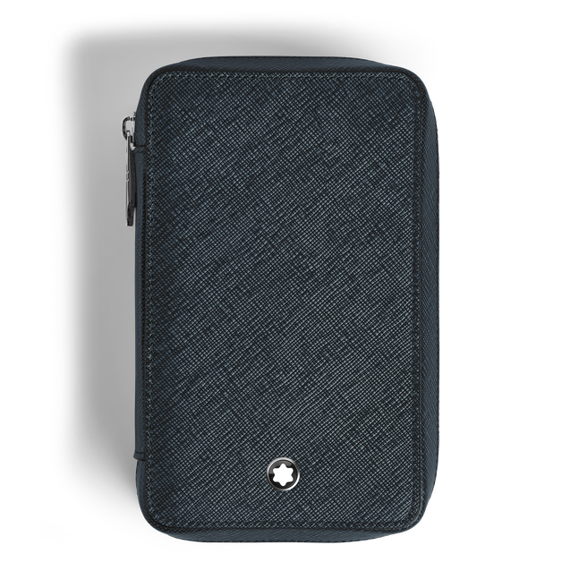 5-Pen Pouch with zip in Sartorial Leather - 1