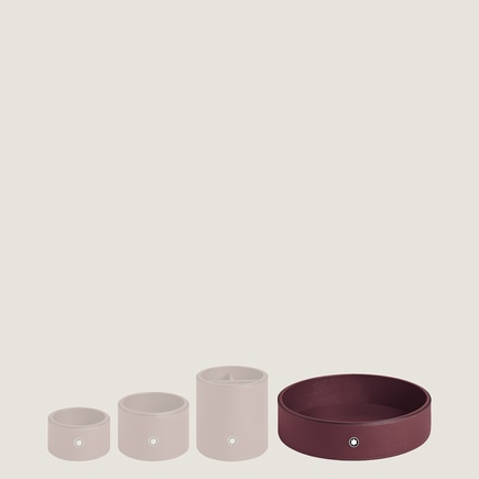 Desk Tray Large, Saffiano Leather, Cassis