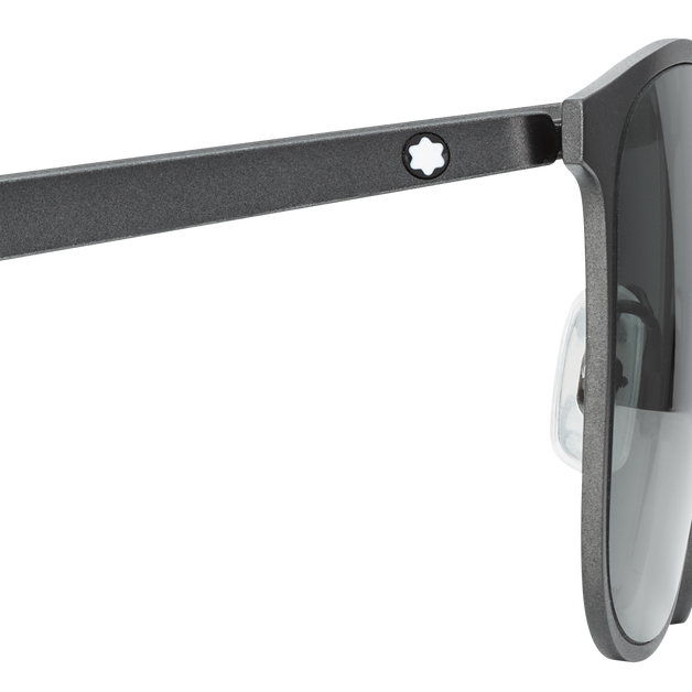 Squared Sunglasses with Black Metal Frame - 4