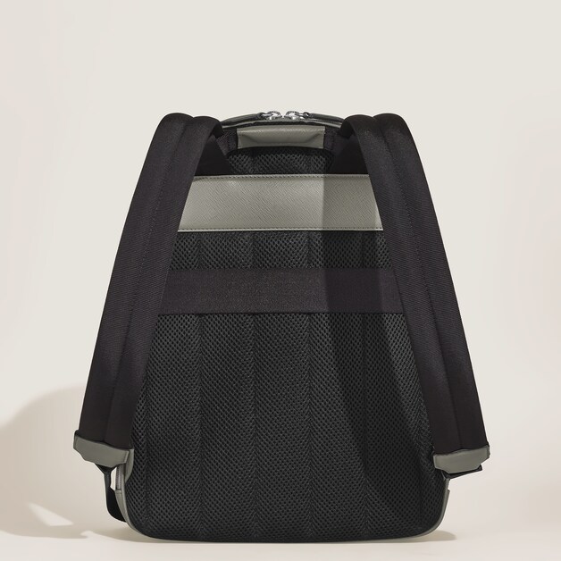 Medium Backpack with 3 Compartments in Sartorial Leather - 4