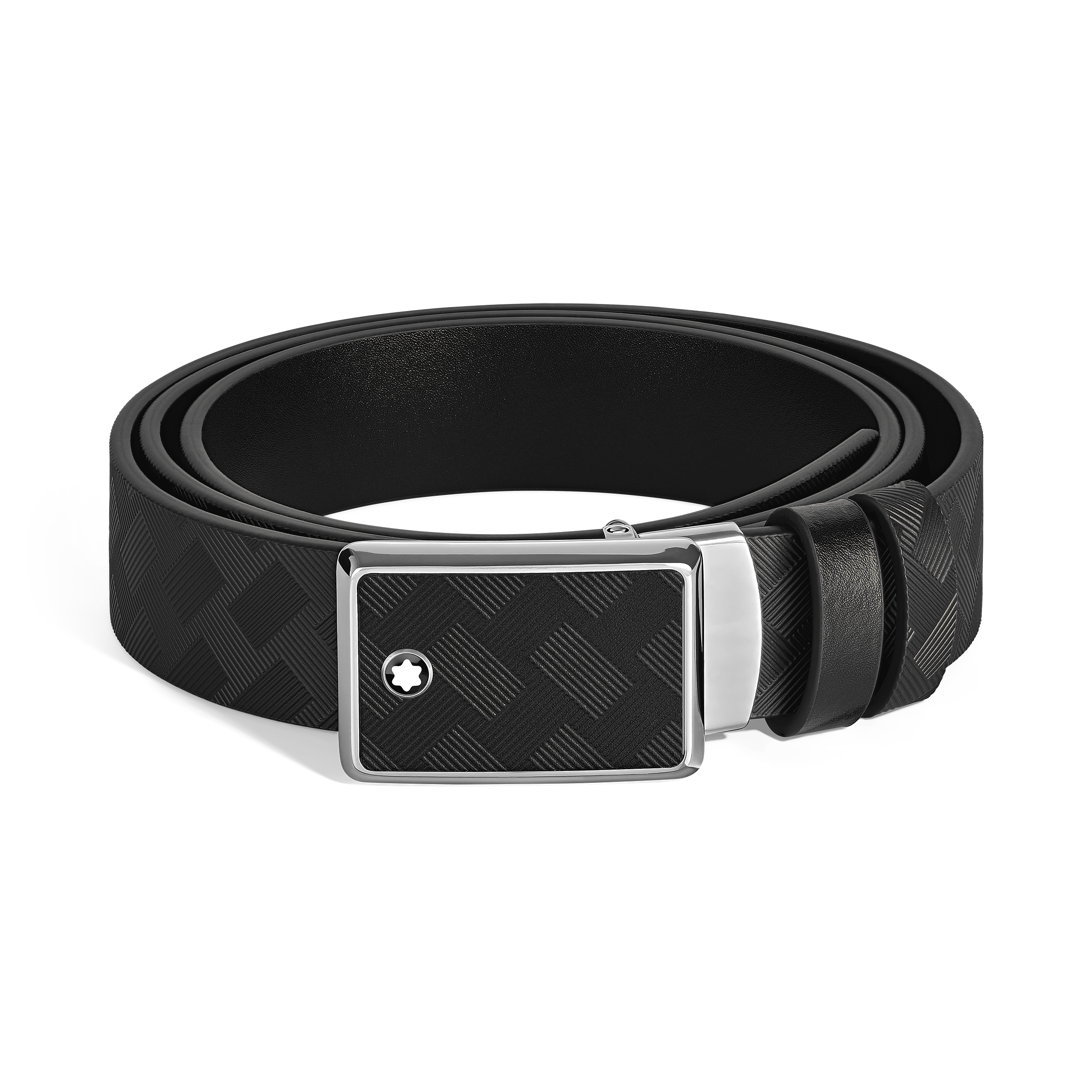 Marquetry Plate 35&nbsp;mm Reversible Belt in Extreme Leather