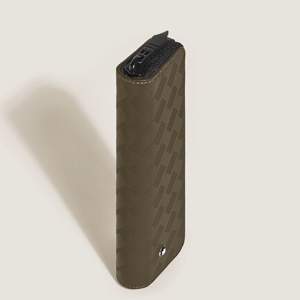 1-Pen Pouch with Zip in Extreme Leather