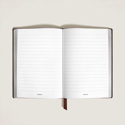 Medium Notebook in Sartorial Leather, Lined Pages
