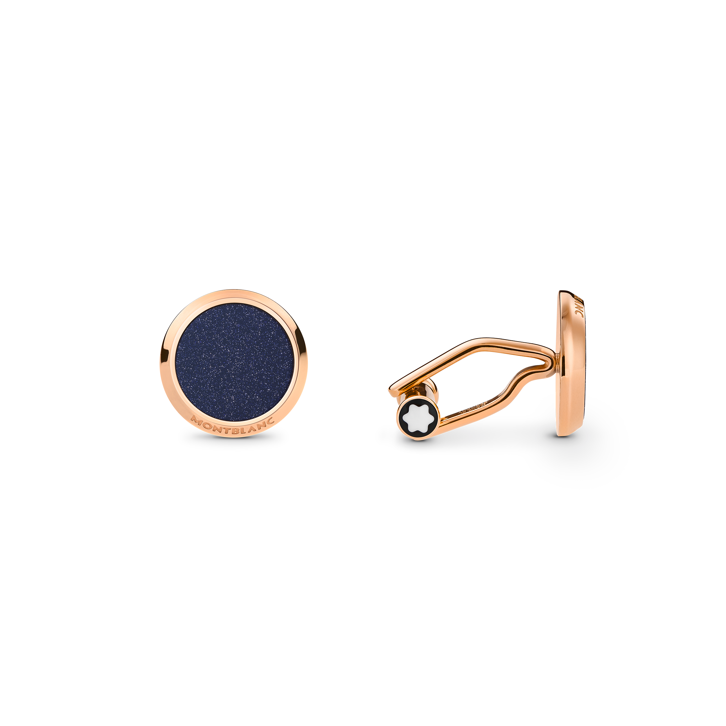 Meisterst&uuml;ck Cufflinks with Blue Goldstone Inlay