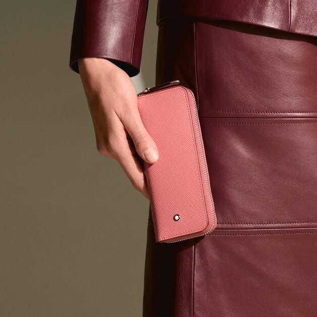 Etui für 2 Schreibgerät mit Reißverschluss aus Sartorial Leder - 4