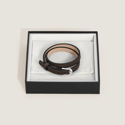 Horseshoe Buckle Adjustable Bracelet in Sartorial Leather