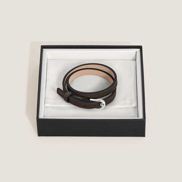 Horseshoe Buckle Adjustable Bracelet in Sartorial Leather - 2