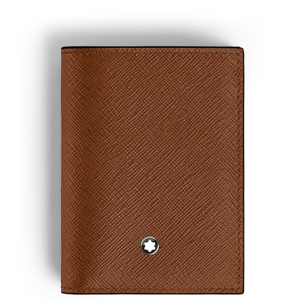 Mini Portefeuille 4cc en Cuir Sartorial