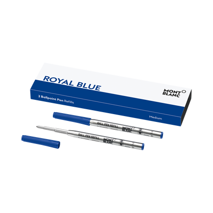 2x Recharges pour Stylo Bille, Royal Blue