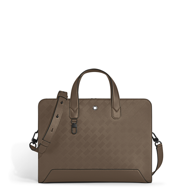 Thin Briefcase in Extreme Leather - 1