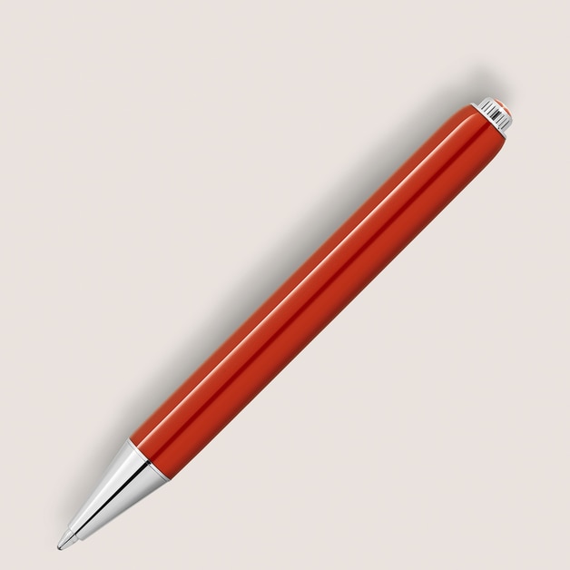 Stylo bille Montblanc Heritage Rouge et Noir « Baby » Special Edition corail - 4