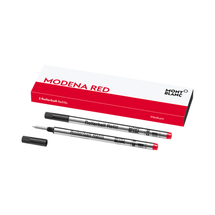2 recharges pour rollerball (M), rouge modène