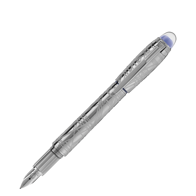 Starwalker Space Blue Metal Fountain Pen - 6