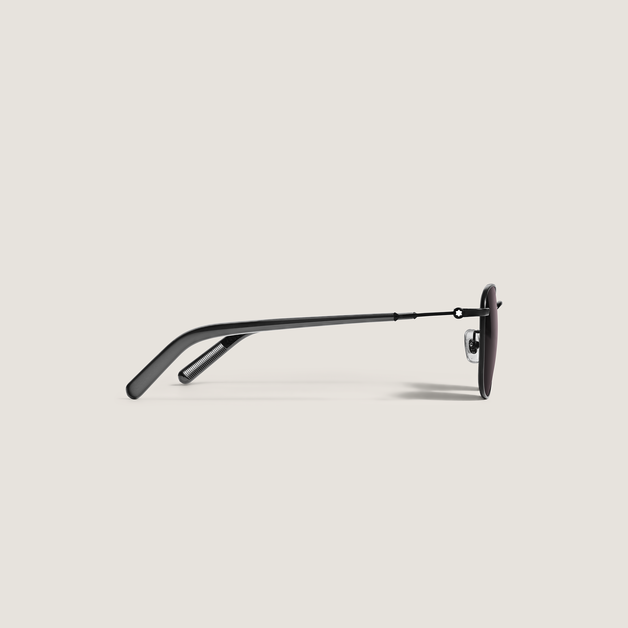 Gafas de sol cuadradas con montura metálica negra - 2