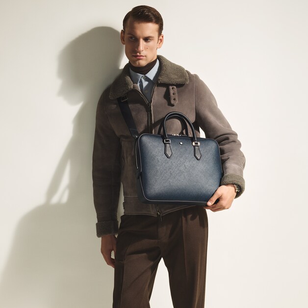 Thin Briefcase in Sartorial Leather - 2