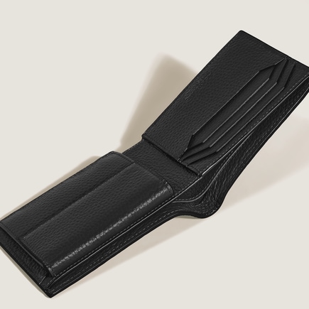 Wallet 4cc with Coin Case in Grain Leather