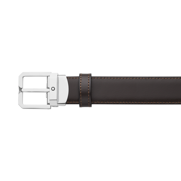 Ceinture réversible de 30 mm en cuir noir/marron - 4