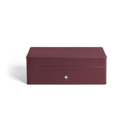 Pen Box, Saffiano Leather, Cassis